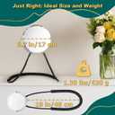 Double Sided Mirror to See Back of Head Self Haircut Mirror 360 Rotating, 6.7" Standard and 5X Magnification, Self Cut Hands Free, Adjustable Neck Strap for Hair Cutting Braiding Makeup Travel