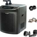 Active Aqua AACH50HP Water Chiller for Aquarium, Hydroponics, Bathtub  0.5 HP, Fast Cooling, 90-172 Gallons, Titanium Evaporator  Fittings Included