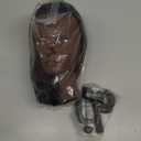 Mannequin Head Hair Styling Training Head 14 inches Manikin Cosmetology Doll Head for Hairdresser Practice Braiding with Clamp Stand (Black)