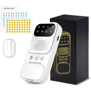 Wireless Smart Bedwetting Alarm for Boys, Girls & Older Kids with UV Mode & Night Light, 8 Sound/Vibration Modes, High Sensitivity Sensor & Progress Chart