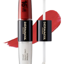 Dermacol NEW 16-Hour Lip Colour, Highly Pigmented Glossy Lip Stain, Two-Phase Lip Plumper Gloss, Kissproof Lip Makeup Products with Matte and Glitter Finish, n. 34