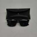 CARFIA Retro Acetate Mens Sunglasses Polarized Classic Square Sun Glasses CA62162 (1. Black Frame Grey Lens)