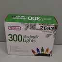 PREXTEX Multicolored Christmas Lights with Green Wire, 60 Feet, 300 Lights, Colorful String Lights Indoor or Outdoor - Incandescent String Lighting for Christmas Tree Decorations for Fences and Patios