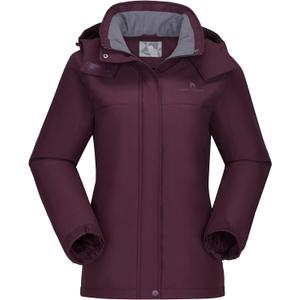 CAMEL CROWN Women's Ski Jacket Winter Snow Coat Warm Fleece Mountain Waterproof Female Jacket Snowboarding jackets (XXL)