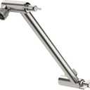 Lordear Shower Extension Arm Brushed Nickel,11 Inch Wall Mounted Extender Rainfall Adjustable Extension Shower Head Arm, Easy for Any Shower Angles
