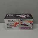 Mueller Pro-Series 10-in-1, 8 Blade Vegetable Chopper, Onion Mincer, Cutter, Dicer, Egg Slicer with Container, French Fry Cutter Potatoe Slicer, Home Essentials & Kitchen Gadgets, Salad Chopper (8 Blade, White Sand/Gray)