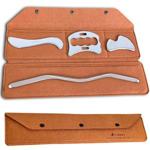 BYYDDIY Stainless Steel Gua Sha Muscle Scraper Tools Kit, Scraping Massage Tool,Massage Scraper Tools for Physical Therapy (M-SDB)