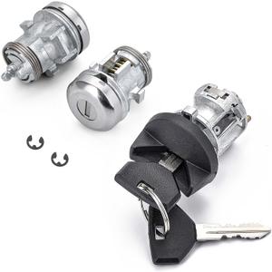 Ignition Switch Lock Cylinder with Door Lock & Keys Fit for Dodge Ram 1500/2500/3500 1997-2002 Dakota 1997-2000 Charger 1999-2003 Durango 1998-2000 Replaces# 5003845AA, 56021346AB, 5003893AA, 4723484