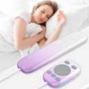 PILSAMAS Under Pillow Speaker Bluetooth 5.4 with Bone Conduction, Wired Remote, 3 Timer - White Noise Sound Machine, 24H Playtime, 36 Soothing Sleep Sounds for Adults, Kids, Side Sleepers, Office Nap (Lilac Frost Ombr)