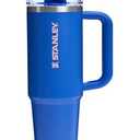 STANLEY Quencher ProTour Flip Straw Tumbler with Leakproof Lid | Built-In Straw & Handle | Cupholder Compatible for Travel | Insulated Stainless Steel Cup | BPA-Free (30 Ounces, Blue)
