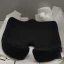 ProtoArc Seat Cushion, Office Chair Cushion for Sciatica, Coccyx Cushion, Ergonomic Memory Foam Seat Cushion for Car, Home, Pressure Relief Pad for Hip, Tailbone, All Day Comfort - Black (Large)