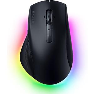 Razer Pro Click V2 Wireless Mouse: Right-Handed Ergonomic Design with Thumb Rest - AI Prompt - Long Battery Life - Multi Device Connectivity via 2.4GHz, Bluetooth, or USB C Wired Mode - Chroma RGB