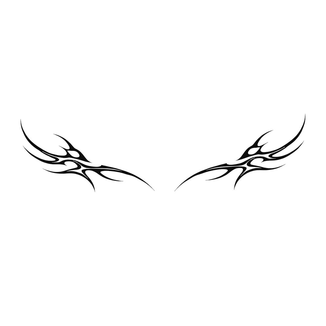 Y2K Neotribal Cybersigil Tattoos  Realistic Tribal Tramp Stamp Temporary Tattoos for Women, Sexy Waist & Lower Back Hip Fake Body Art, Long-Lasting for 2 Weeks