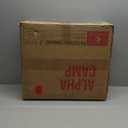 ALPHA CAMP Stadium Seat Chair for Bleachers with Back & Arm Rest (Black Red-2pcs)