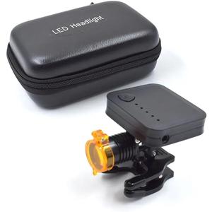 Powerful LED Headlight Headlamp for Dental Loupes Wireless Medical Spotlight with Optical Filter Clip-on Design, Black