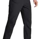 MAGCOMSEN Men's Lightweight Hiking Pants with 4 Pockets Water Resistant Quick Dry Fishing Travel Work Outddoor Pants, Size 40