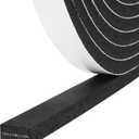 Storystore Weather Stripping Door Seal Strip, 1/2In x 1/4In x 33FT Self Adhesive Foam Tape for Door Window Insulation Soundproofing Weatherstrip, High Density Foam Seal for Doors Windows Furniture
