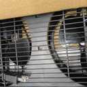 Comfort Zone Window Fan for Bedroom, 9 inch 3 Speed Dual Fans with Auto-Locking Expanders, Window Exhaust Fan, Removeable Bug Screen, Black