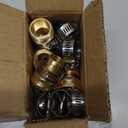 4 Set Brass Garden Hose Repair Connector Kit with Clamps, Fit for 3/4" Garden Hose Fitting,3/4'' Barb x 3/4'' GHT Garden Hose Adapter/Fittings, Water Hose Repair Kit
