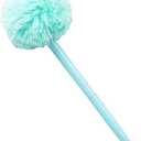 Cute Fluffy Pom Pom Pen,Plush Pompom Ball Ballpoint Pen Metal Pen Journal Pen for Kids Adult Gifts