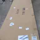 JUBEST Sliding Closet Door 48"(Double 25") x80", 6-Panel Steel Frame Bypass Primed Door with Top & Bottom Track Kits, Preassembled Hardboard Panels with Paintable Surface, Durable & Sturdy