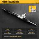 KAC Power Steering Rack & Pinion Assembly for 2006-2014 Ridgeline
Hydraulic System, Complete Steering Gear, Direct OE Replace 26-2726