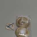 CJL HAIR 2PCs Small Cute Messy Bun Hair Piece for Thin Hair Women Mini Synthetic Curly Bun Scrunchies Updo Hairpieces Sunny Blonde