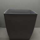 The HC Companies Santa Fe Square Self-Watering Pot - Lightweight Plastic Planter for Herbs & More - Durable Plant Pots for Indoor Plants & Outdoor Plants (16 Pebble Gray, Pack 1)