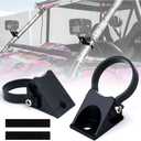 Xprite 2 Inch Roll Bar Mounting Brackets, Universal Adjustable LED Light Bar Brackets, Roll Cage & Bull Clip Holder for UTV ATV Can Am Maverick X3 Polaris RZR XP and More Models