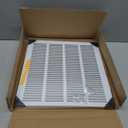 16"W x 16"H Return Air Grille [Duct Opening Size], Steel HVAC Return Air Vent Cover for Wall & Ceiling, White Powder-Coated Rust-Resistant AC Cold Air Return, Outer Dimensions 17.75"W x 17.75"H