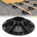 12 Pack Foundation Deck Blocks, Deck Post Foundation Accommodates 3.5 x 3.5 Inch Wood Posts and 1.5 Inch Wide Beams, Deck Blocks for Decks, Sheds, Floating Docks