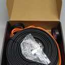 3FT~200FT Heat Tape for Water Pipes, -40F Deicing Cable,Pipe Heat Cables for Roof,GutterFarmFreeze Protetion Heating Wires, Heated Water Hose,Plumbing Fixtures,120V 5W/FT (140FT)