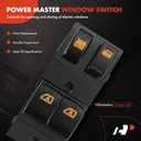 A-Premium Master Power Window Switch Compatible with Infiniti Q60 2014-2015 Coupe, G37 2008-2013 Coupe, Front Left Driver Side, Replace# 25401JL44A