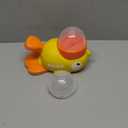 Interactive Treat Dispenser Dog Toy, Duck Puzzle Treat Toy for Small Large Smart Cats Dogs IQ Training and Mental Stimulation, Enrichment Slow Food Snacks Feeder with 1 Sticker for Pets -Yellow