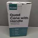 PELEGON Quad Cane (300LB) - Adjustable Walking Cane with A Large 4 Pronged Base for Extra Balance & Stability, Walking Canes for Seniors, Walking Cane for Men & Women, Walking Sticks (Flowers)