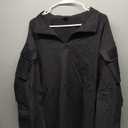 MAGCOMSEN Men's Tactical Military Shirts 1/4 Zip Long Sleeve Shirt with Pockets Size XL