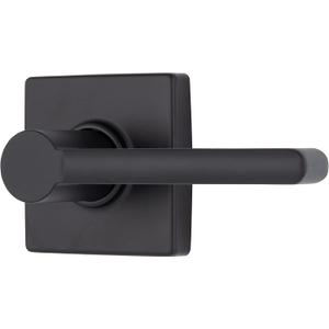 BRINKS  Contemporary Non-Locking Interior Door Lever, Matte Black - Designed for Sleek and Modern Homes and Blends Seamlessly with Interior Dcor (E2427-122)
