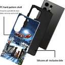 Case for Samsung Galaxy S25 Ultra,Christmas Santa Sleigh Case Glossy Slim Silicone Shockproof Cover for Girls Women