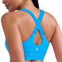 RUNNING GIRL Womens Workout Seamless Bra, Push Up Sports Bras for Women High Support Moulded Cup Racerback Yoga Bra (XXL)