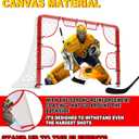 kasifei 6' x 4' Hockey Net Goalie Targets | Made from 900D Oxford Fabric and PVC Reinforcement Coating, Shooter Tutor for Practicing Shooting Accuracy