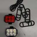 Bike Lights for Night Riding, USB Rechargeable Bike Lights Front and Back, Waterproof IP65 Bicycle Light, 4+6 Modes Bike Headlight and Tail Light Set,1.5 Hrs Fast Charging, Easy to Install