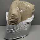 TANYOO Back Support Pillow for Recliner Dual Layer Lumbar Support Pillow with Gel Memory Foam Ergonomic Orthopedic Lumbar Cushions for Elderly Lower Back Pain Relief Washable Cover Khaki