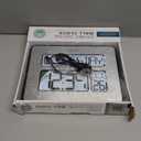 La Crosse Technology Atomic Wall/Table Clock, Metal, 7.5-inch H x 9.75-inch W x 1-inch D (513-1419) (513-1419-INT) (Silver)