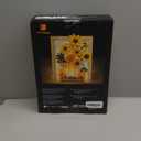 JMBricklayer Flowers Sunflower Building Sets for Adult with Lights 70004, Van Gogh Wall Art Crafts Ideas Flower Bouquet, Painting Frame Room Decor, Valentines Day Birthday Gifts for Women Girl