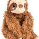 Happy Fuel Sloth Microwavable 1.5 lbs Unscented Heating Pad for Women & Kids - Cute Soft Cozy Pillow Plush Heatable Warm Stuffed Animals - Kawaii Hot & Cold Plushie Toy - Sloth Gifts for Girls & Boys