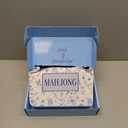 TIASUSAN Light Blue American Mahjong Tile Set(1.2"), 160 Engraved Tiles with Mahjong Tiles Bag and Mah-jongg Accessories