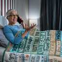 GEEMBI Retirement Gift for Woman - Not My Problem Anymore Soft Fleece Throw Blankets 50x60 in - Happy Retirement Gifts for Women Men, Be,st Goodbye Farewell Presents for Teacher Coworkers Friend