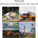 A Black rope Outdoor Guy Lines Tent Cords, AOPANDA with Aluminum Alloy Buckle for camping rope, Suitable for Camping, Outdoor Sports(4mm,13ft,4pack)