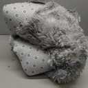 Calming Dog Bed Fluffy Plush Dog Mat for Furniture Protector with Removable Washable Cover for Large Medium Small Dogs and Cats (Large, Light Grey) (45.0"L x 37.0"W x 6.0"Th)