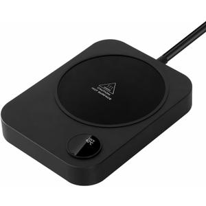 Coffee Mug Warmer, Coffee Warmer for Desk with Auto Shut Off & 3 Temperature Settings, Smart Coffee Cup Warmer for Desk, Candle Warmer for Tea, Milk, Coffee, Wax and Candle, Balck (Black)